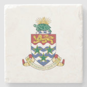 ケイマン諸島の紋章 ストーンコースター (正面)