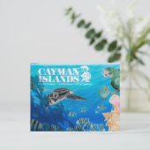 ケイマン諸島ウェルカムサイン ポストカード (スタンド正面)
