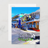 ケイマン諸島クリスマス ポストカード (正面/裏面)