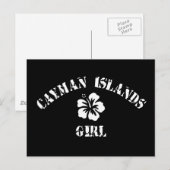 ケイマン諸島ピンクガール ポストカード (正面/裏面)