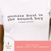 ケイマン諸島フォークソンムンジーボートパーソナライズされた Tシャツ