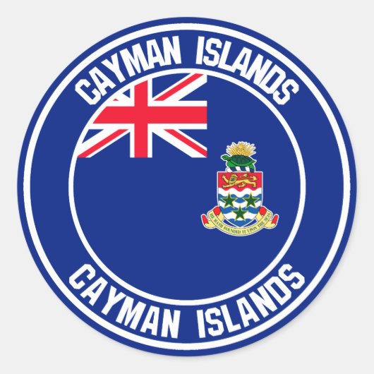 ケイマン諸島ラウンドエンブレム ラウンドシール (正面)