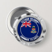 ケイマン諸島ラウンドエンブレム 缶バッジ (正面&裏面)