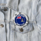 ケイマン諸島ラウンドエンブレム 缶バッジ (インサイチュ)