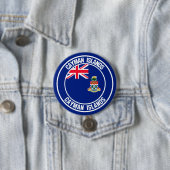 ケイマン諸島ラウンドエンブレム 缶バッジ (インサイチュ)