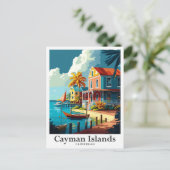 ケイマン諸島ヴィンカリブのテージトラベルポートレート ポストカード (スタンド正面)