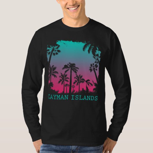 ケイマン諸島ヴィンテージレトロ Tシャツ (正面)