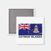 ケイマン諸島ヴィンテージ国旗 マグネット (正面/裏面)