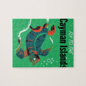 ケイマン諸島ヴィンテージ旅行ポスター ジグソーパズル (横)