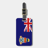 ケイマン諸島国旗カリブののトロピカルバケーション ラゲッジタグ (正面縦)