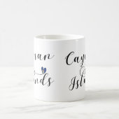 ケイマン諸島国旗ハート、ケイマン諸島 コーヒーマグカップ (中央)