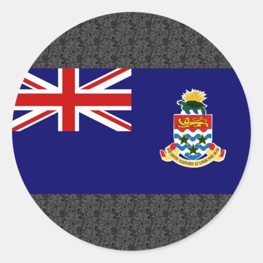 ケイマン諸島国旗 ラウンドシール (正面)