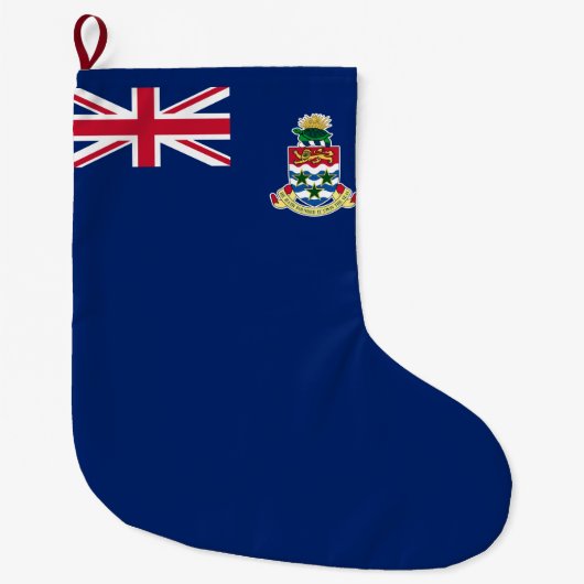 ケイマン諸島国旗 ラージクリスマスストッキング (正面)