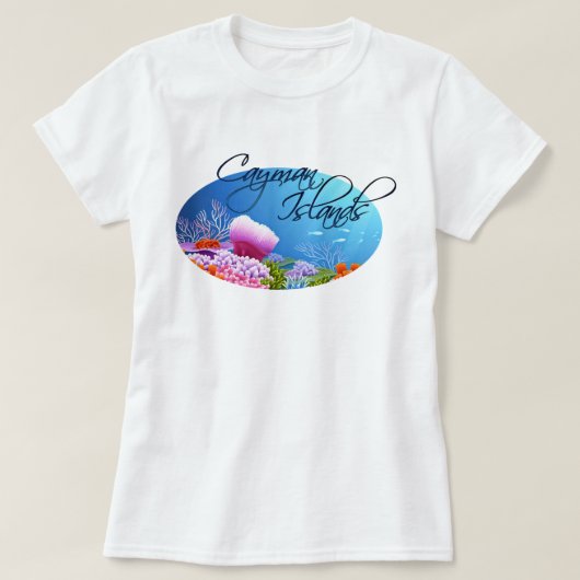 ケイマン諸島礁 Tシャツ (デザイン正面)
