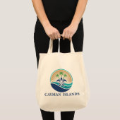 ケイマン諸島 カリブ海 トートバッグ (正面(商品))