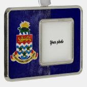 ケイマン諸島 シルバープレートフレームオーナメント (右)