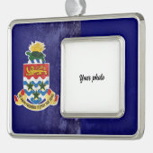 ケイマン諸島 シルバープレートフレームオーナメント (左)