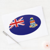 ケイマン諸島 楕円形シール (封筒)