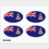 ケイマン諸島 楕円形シール (シート)