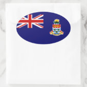 ケイマン諸島 楕円形シール (バッグ)