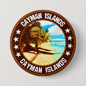 ケイマン諸島 缶バッジ (正面)