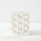 ケイメイ牧場　グラマーちゃん シルエット フロストグラスマグカップ (中央)