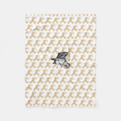 ケイメイ牧場 グラマーちゃん シルエット&顔出し フリースブランケット (正面)