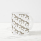 ケイメイ牧場　トントントントロちゃん シルエット フロストグラスマグカップ (正面右)