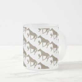 ケイメイ牧場　トントントントロちゃん シルエット フロストグラスマグカップ