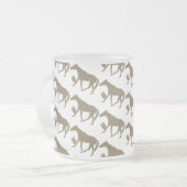 ケイメイ牧場　トントントントロちゃん シルエット フロストグラスマグカップ (正面左)