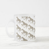 ケイメイ牧場　トントントントロちゃん シルエット フロストグラスマグカップ (左)