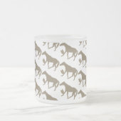 ケイメイ牧場　トントントントロちゃん シルエット フロストグラスマグカップ (中央)