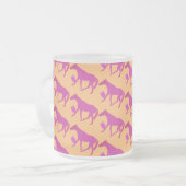 ケイメイ牧場　トントントントロちゃん シルエット フロストグラスマグカップ (正面左)