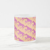 ケイメイ牧場　トントントントロちゃん シルエット フロストグラスマグカップ (中央)