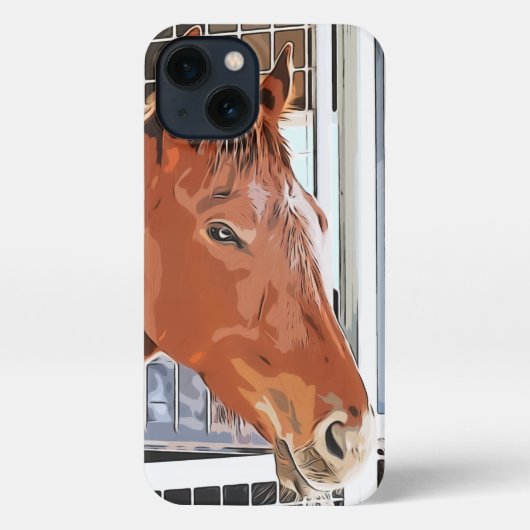 ケイメイ牧場 トントントントロちゃん 「優しいまなざし」「kind eyes」 iPhoneケース (裏面)