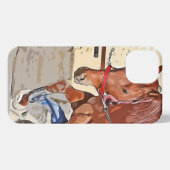 ケイメイ牧場 トントントントロちゃん 「足上げwith筋肉」 iPhoneケース (裏面横)