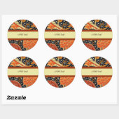 ケイレイ、ウィリアム・モリスデザイン、テンプレート ラウンドシール (シート)