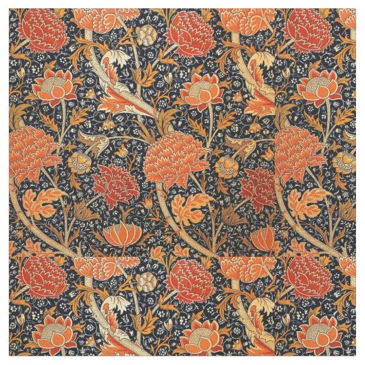 ケイレイ・ウィリアム・モリス模様 ファブリック (クローズアップ)
