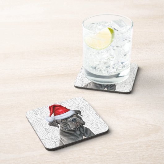 ケインおもしろいコルソドッグウーフワードアートホリデイ コースター (右側)
