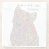 ケインカラフルコーソラバーガラスコースター ガラスコースター (裏面)