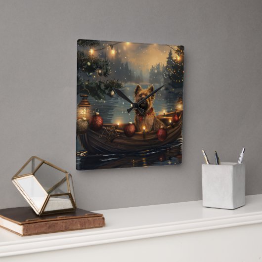 ケインコルソクリスマスフェスティバル航海 スクエア壁時計 (オフィス)