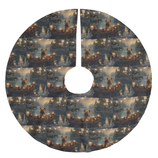 ケインコルソクリスマスフェスティバル航海 ブラッシュドポリエステルツリースカート (正面)