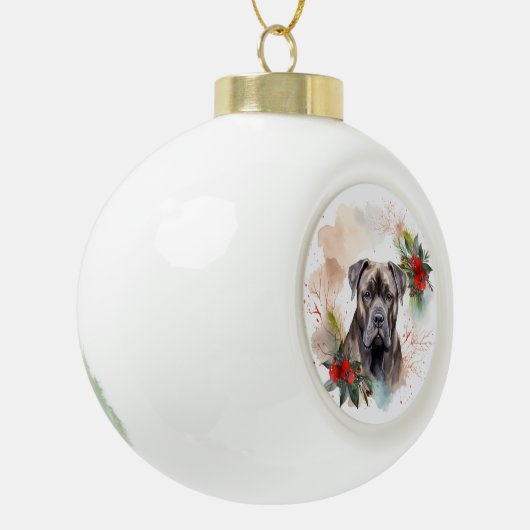 ケインコルソクリスマスリースフェスティバルカップ セラミックボールオーナメント (左)