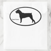 ケインコルソシルエット 楕円形シール (バッグ)