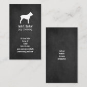 ケインコルソシルエット – 黒板スタイル 名刺 (正面/裏面)