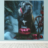 ケインコルソスノーイークリスマスデコール キャンバスプリント (インサイチュ (ウッドフロア))