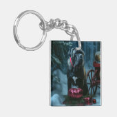 ケインコルソスノーイークリスマスデコール キーホルダー (正面左)