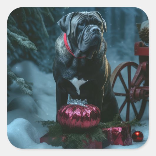 ケインコルソスノーイークリスマスデコール スクエアシール (正面)