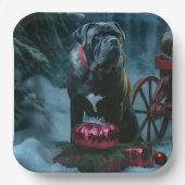 ケインコルソスノーイークリスマスデコール ペーパープレート (正面)