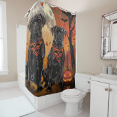 ケインコルソハロウィン不気味 シャワーカーテン (インサイチュ)